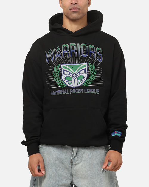 Bleacher Athletic New Zealand Warriors NRL Adult Club Wreath Hoodie Black