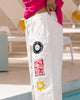 Loiter Patchwork Double Knee Pants Off White