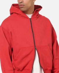 American Thrift Zip Hoodie Washed Red