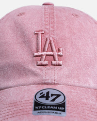 47 Brand Los Angeles Dodgers 'Mist' 47 Clean Up Strapback Pink