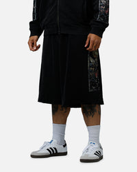 Saint Morta Kingdomcome Baggy Sweat Shorts Vintage Black