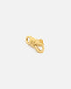 Guess Mainline Women's Modern Love 20mm Knot Stud Earrings Yellow Gold