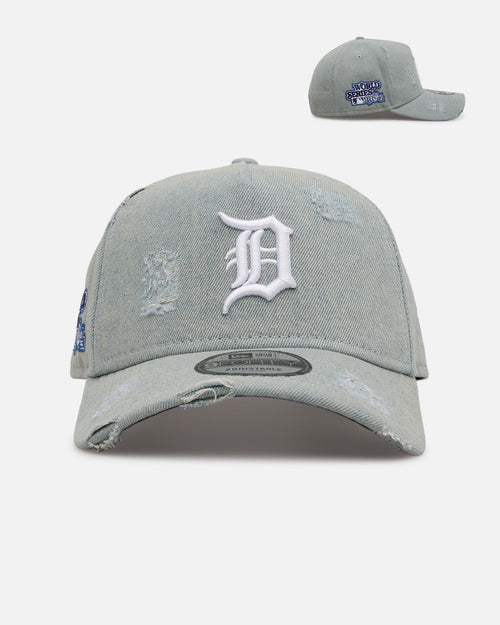 New Era Detroit Tigers 'Distressed Denim' 9FORTY A-Frame Snapback Light Wash Denim