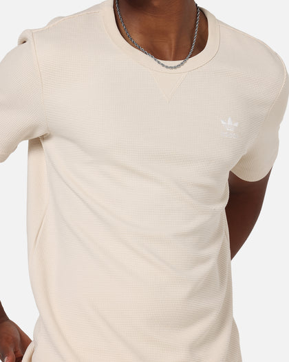 Adidas Trefoil Essentials Waffle T-Shirt Wonder White