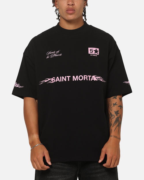 Saint Morta Speed Racing Boxy T-Shirt Black/Pink