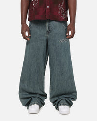 Ed Hardy Dragon Ultra Wide Jeans Mid Blue