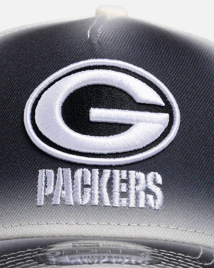 New Era Green Bay Packers 'Gradient Edge Reverse' 9FORTY A-Frame Snapback Black/White