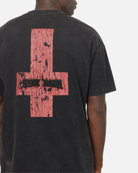 Saint Morta Saints Marked Boxy T-Shirt Washed Black