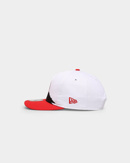 New Era Toronto Raptors Paint Stripe Old Golfer Snapback Paint Brush/Kelly Green/Red