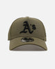 New Era Oakland Athletics 'Easy Olive' 9FORTY A-Frame Snapback Olive