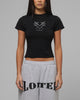 Loiter Women's Star Baby T-Shirt Black