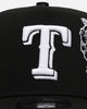 New Era Texas Rangers 'Ornate Rose' 9FORTY A-Frame Snapback Black/White