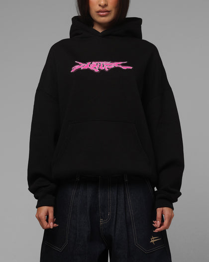 Loiter Cyber Logo Hoodie Black