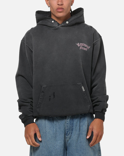 Represent Duality Hoodie Washed Black