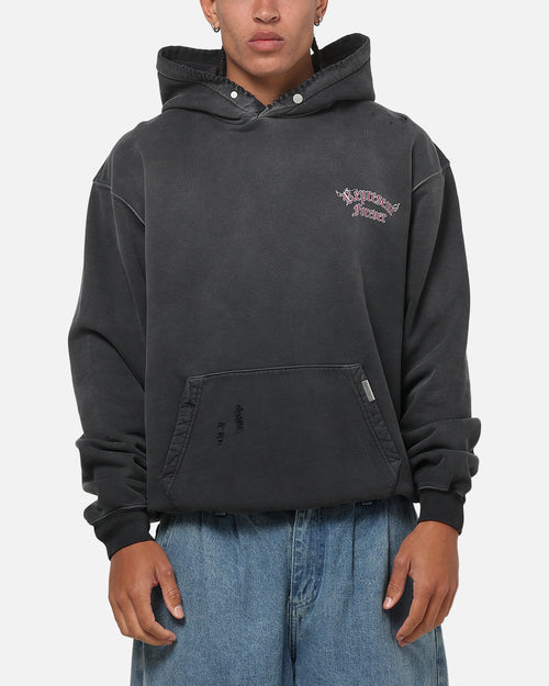 Represent Duality Hoodie Washed Black