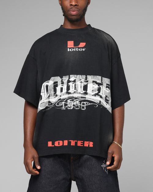 Loiter Lowrider Vintage T-Shirt Washed Black