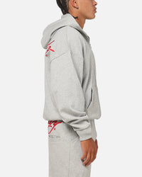 Ed Hardy Signature Hoodie Grey Marle