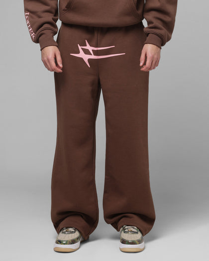 Loiter Hybrid Sweatpants Brown/Pink