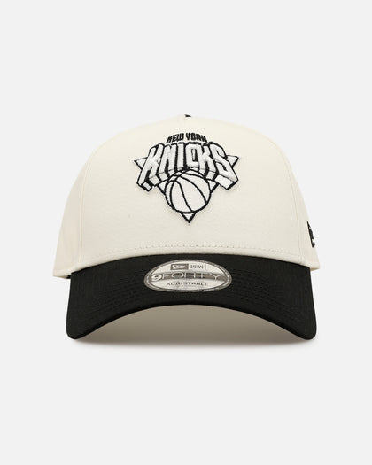 New Era New York Knicks 'Easy Chrome Black' 9FORTY A-Frame Snapback Chrome/Black