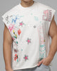 Loiter Hand Drawn Muscle T-Shirt Off White