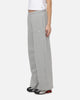 Nike Women's Studio Fleece Medium Weight Mid-Rise Wide-Leg Pants Dark Grey Heather