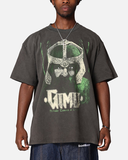 American Thrift X Lord Of The Rings Gimli Toss Heavy T-Shirt Black Wash