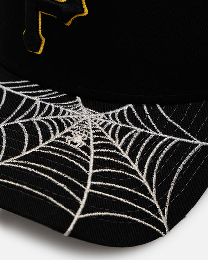 New Era Pittsburgh Pirates 'Spider Web Visor' 9FORTY A-Frame Snapback Black