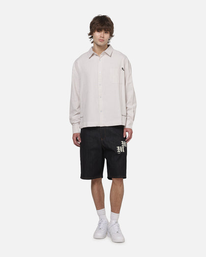 Carré x Disney Mickey & Friends Long Sleeve Oxford Shirt Ecru/Dark Khaki