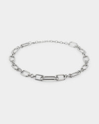Raising Hell Women's Thick Link Chain White Gold
