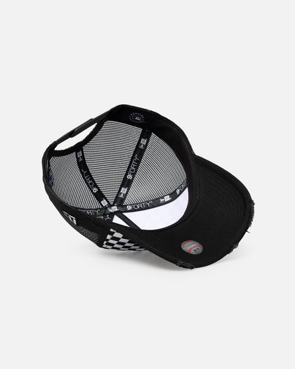 New Era Los Angeles Dodgers 'Checker Trucker' 9FORTY A-Frame Trucker Snapback White