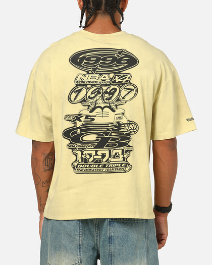 Mitchell & Ness Chicago Bulls Worldwide T-Shirt Chartruese