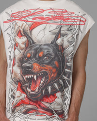 Loiter Dogpound Muscle T-Shirt Off White