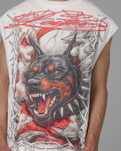 Loiter Dogpound Muscle T-Shirt Off White