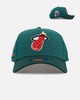 New Era Miami Heat 'Citrus 2.0' 9FORTY A-Frame Snapback Dark Green/Orange