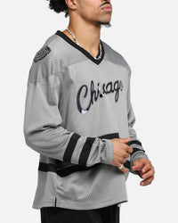 Mitchell & Ness Chicago Bulls Chrome Jersey Gunmetal Grey