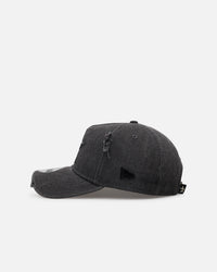 New Era Houston Astros 'Patent Leather' 9FORTY A-Frame Strapback Washed Black