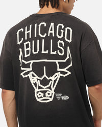 Mitchell & Ness Chicago Bulls Tape T-Shirt Black