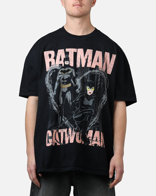 73Studio X DC Batman Batman & Catwomen Heavyweight T-Shirt Black