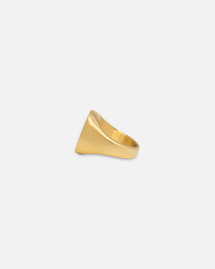 NXS Rose Signet Ring Gold/Black