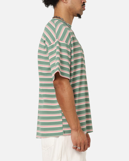 XXIII Standard Stripe T-Shirt Green/Pink