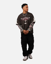 Loiter Seek N Destroy Long Sleeve T-Shirt Charcoal