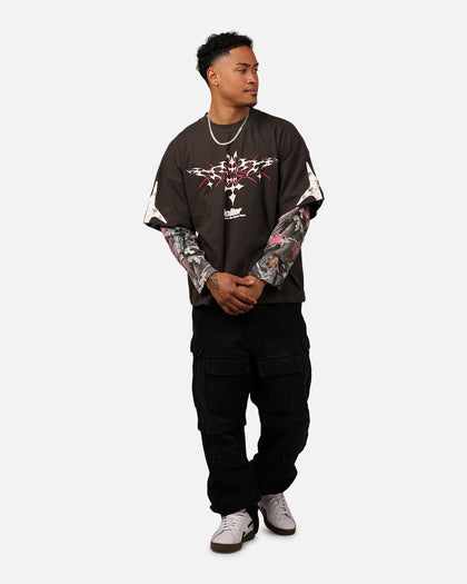 Loiter Seek N Destroy Long Sleeve T-Shirt Charcoal