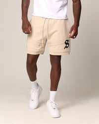 Saint Morta Homebase Fleece Shorts Stone