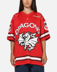 Bleacher Athletic St. George Illawarra Dragons NRL Vegas Round 2026 Jersey Red