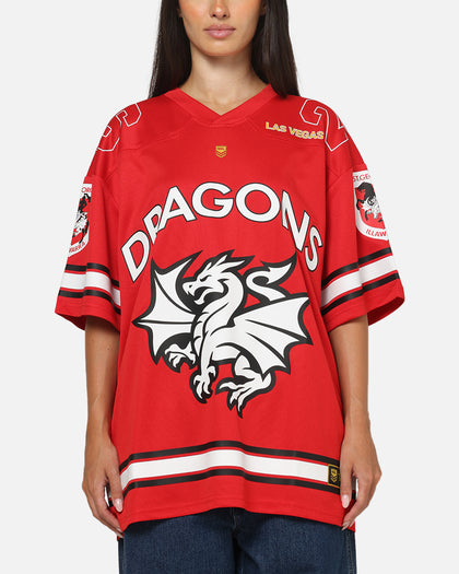 Bleacher Athletic St. George Illawarra Dragons NRL Vegas Round 2026 Jersey Red