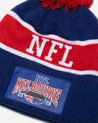 New Era Melbourne NFL Event Knitted Beanie Dark Blue