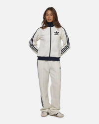Adidas Women's Knit Classic Track Top Off White