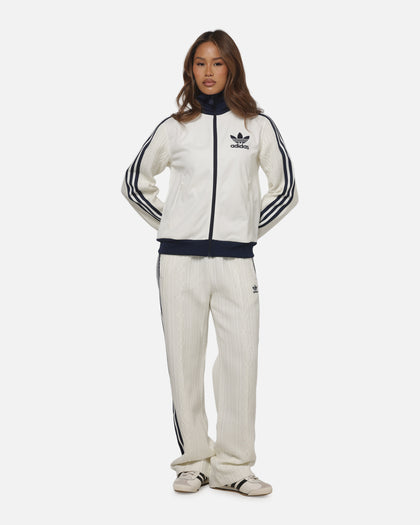 Adidas Women's Knit Classic Track Top Off White