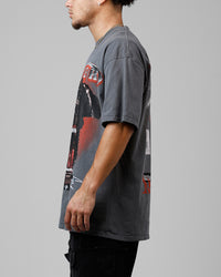 Loiter Dog House Vintage T-Shirt Charcoal