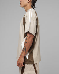 Loiter Hybrid Tek T-Shirt Stone